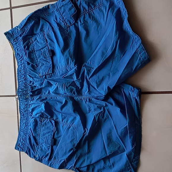 Boca Classics Men's Turquoise Swim Trunk w Inside Lining n Side Pockets w Velcro - Picture 3 of 8